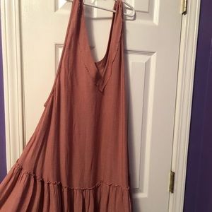 Coral free people dress